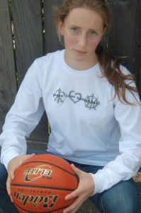 PeaceLoveBasketball Essential t-shirt LS White